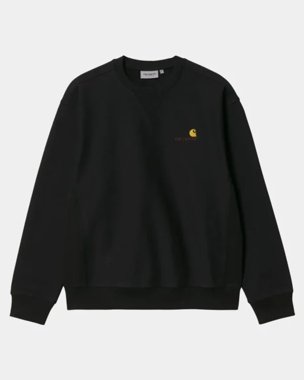 Carhartt WIP American Script Sweatshirt | Sort Discount