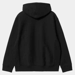 Carhartt WIP American Script Sweatshirt Med Haette | Sort Fashion