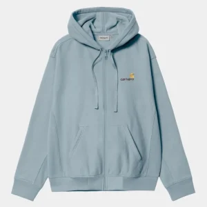 Carhartt WIP American Script-Jakke Med Haette | Frostet Bla Discount