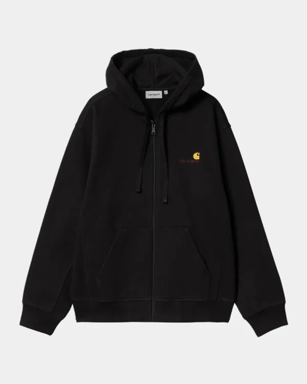 Carhartt WIP American Script-Jakke Med Haette | Sort Online