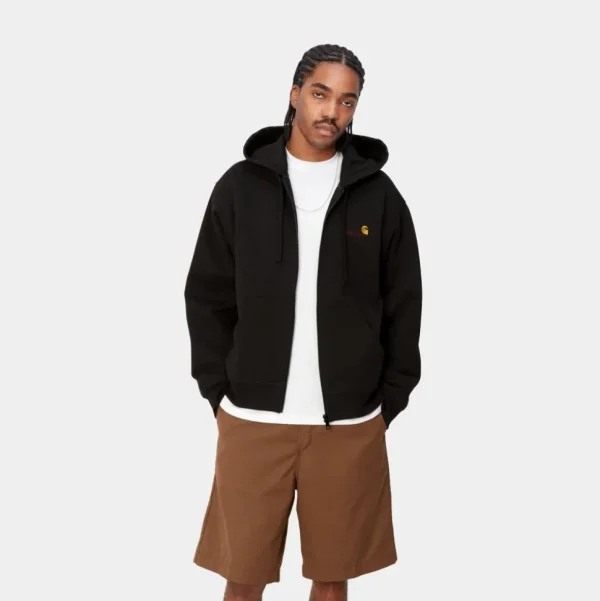 Carhartt WIP American Script-Jakke Med Haette | Sort Online