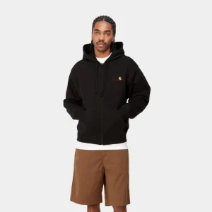 Carhartt WIP American Script-Jakke Med Haette | Sort Online