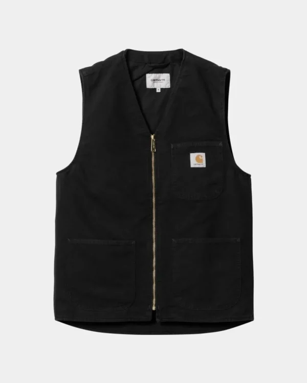 Carhartt WIP Arbor Vest | Sort (Aeldet Laerred) Online