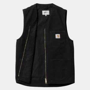 Carhartt WIP Arbor Vest | Sort (Aeldet Laerred) Online