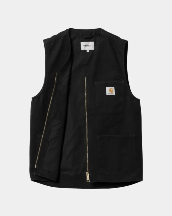 Carhartt WIP Arbor Vest | Sort (Aeldet Laerred) Online