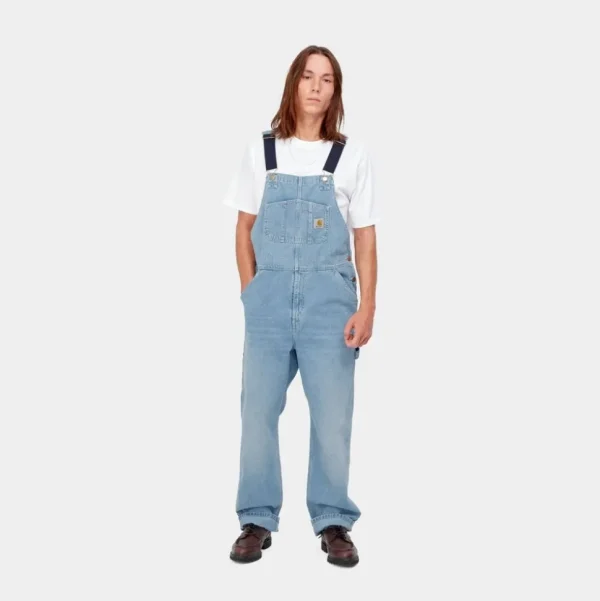 Carhartt WIP Bib Overall - Denim | Bla (Lys Aegte Vasket) Cheap