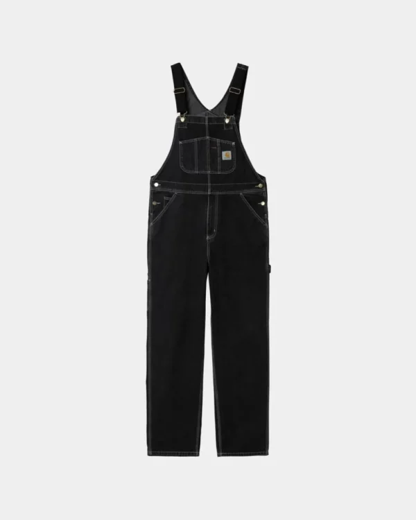 Carhartt WIP Bib Overall - Denim | Sort (Stenvasket) Discount