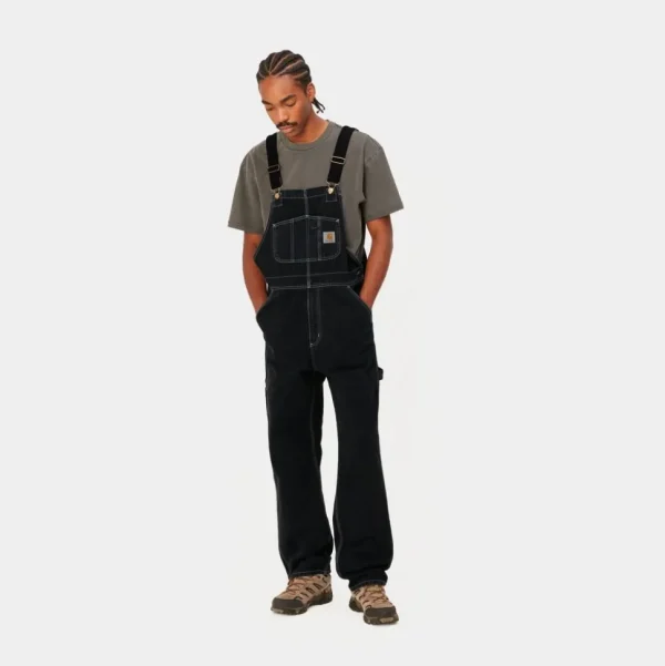 Carhartt WIP Bib Overall - Denim | Sort (Stenvasket) Discount