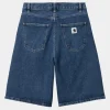 Carhartt WIP Brandon Shorts Til Kvinder | Bla (Stenvasket) Outlet