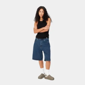 Carhartt WIP Brandon Shorts Til Kvinder | Bla (Stenvasket) Outlet