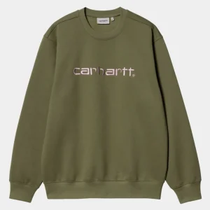 Carhartt WIP Carhartt Sweatshirt | Dundee / Glassy Pink Cheap