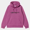 Carhartt WIP Carhartt Sweatshirt Med Haette | Magenta / Sort Sale