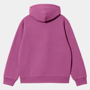 Carhartt WIP Carhartt Sweatshirt Med Haette | Magenta / Sort Sale