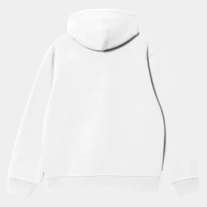 Carhartt WIP Carhartt Sweatshirt Med Haette | Hvid Sort Flash Sale