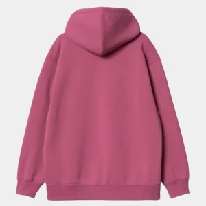 Carhartt WIP Carhartt Sweatshirt Med Haette Til Kvinder | Magenta / Tonic Hot