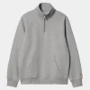 Carhartt WIP Chase Neck Zip Sweatshirt | Gra Lyng Sale