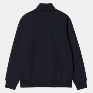 Carhartt WIP Chase Neck Zip Sweatshirt | Dark Navy Sale