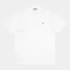 Carhartt WIP Chase Pique Polo | Hvid Shop