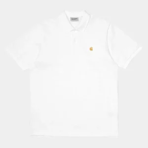 Carhartt WIP Chase Pique Polo | Hvid Shop