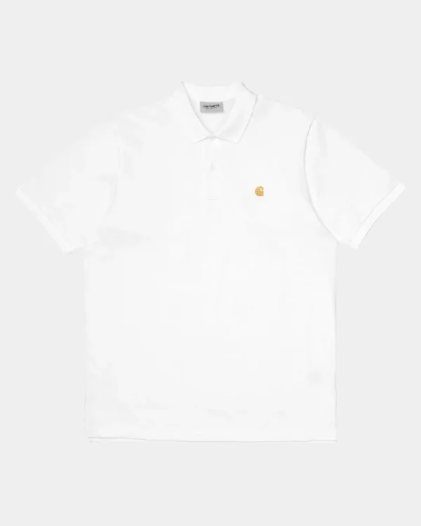 Carhartt WIP Chase Pique Polo | Hvid Shop