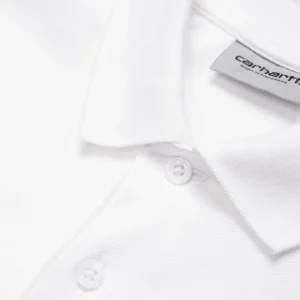 Carhartt WIP Chase Pique Polo | Hvid Shop