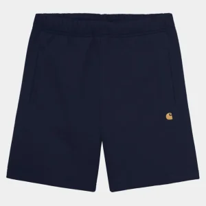 Carhartt WIP Chase Sweat Short | Dark Navy Flash Sale