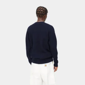 Carhartt WIP Chase Sweater | Dark Navy Shop