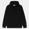 Carhartt WIP Chase Sweatshirt Med Haette | Sort Outlet