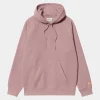 Carhartt WIP Chase Sweatshirt Med Haette | Glassyet Lyserod Online