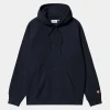 Carhartt WIP Chase Sweatshirt Med Haette | Dark Navy Flash Sale