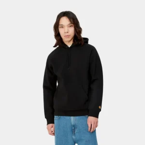 Carhartt WIP Chase Sweatshirt Med Haette | Sort Outlet