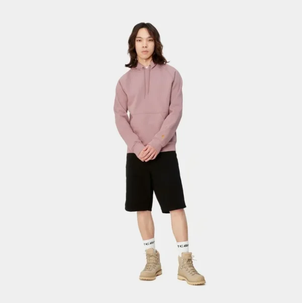 Carhartt WIP Chase Sweatshirt Med Haette | Glassyet Lyserod Online