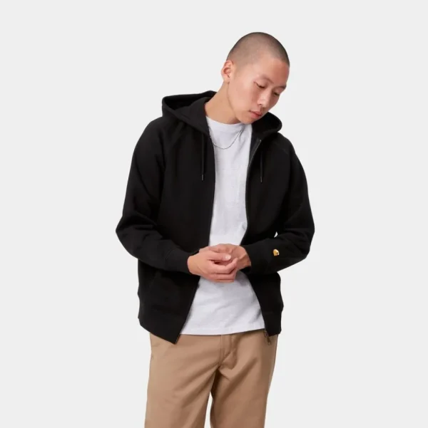 Carhartt WIP Chase-Jakke Med Haette | Sort Best