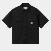 Carhartt WIP Dame Craft Kortaermet Skjorte | Sort Outlet