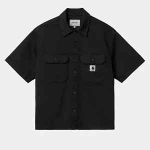 Carhartt WIP Dame Craft Kortaermet Skjorte | Sort Outlet