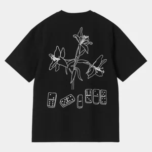 Carhartt WIP Dame Isis Maria Frokost T-Shirt | Sort Hvid Best