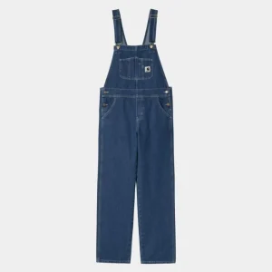 Carhartt WIP Damesmaek Overall Lige - Denim | Bla (Stenvasket) Cheap