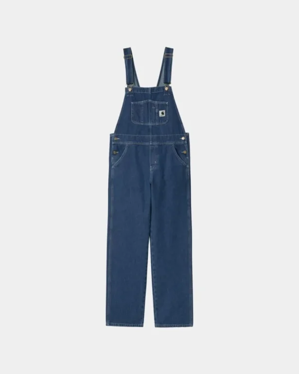 Carhartt WIP Damesmaek Overall Lige - Denim | Bla (Stenvasket) Cheap