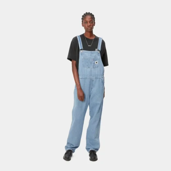 Carhartt WIP Damesmaek Overall Lige - Denim | Bla (Sten Bleget) Store