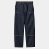 Carhartt WIP Dobbelt Knaebukser - Denim | Bla (Skyllet) Outlet