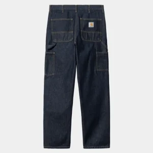 Carhartt WIP Dobbelt Knaebukser - Denim | Bla (Skyllet) Outlet