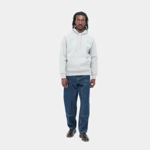 Carhartt WIP Dobbelt Knaebukser - Denim | Bla (Stenvasket) Clearance