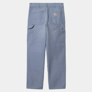 Carhartt WIP Enkelt Knae Bukser | Bay Blue (Aeldret Laerred) Discount