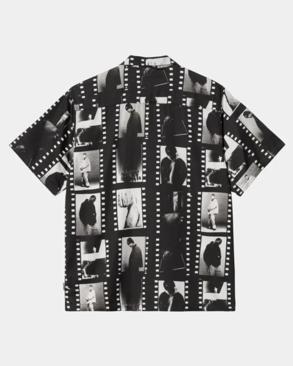 Carhartt WIP Foto Strip Print Skjorte | Sort Hvid New