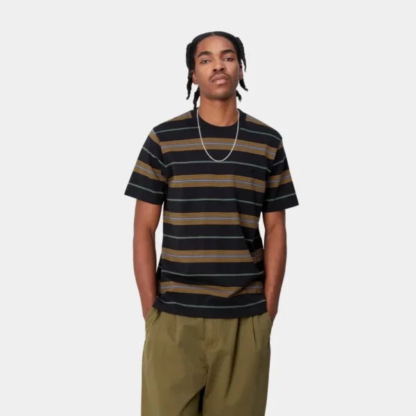 Carhartt WIP Haynes Stripe T-Shirt | Sort Online