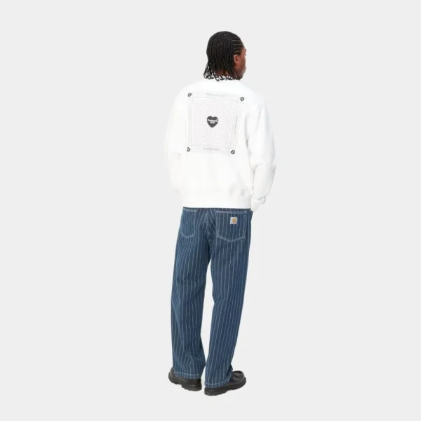 Carhartt WIP Hjerte Bandana Sweatshirt | Hvid Sort Best