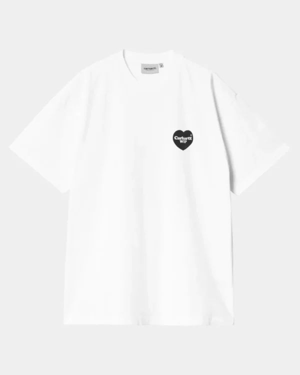 Carhartt WIP Hjerte Bandana T-Shirt | Hvid Sort Best