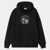 Carhartt WIP Hocus Pocus Sweatshirt Med Haette | Sort Hvid Cheap