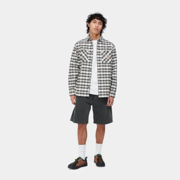 Carhartt WIP Landon Short | Sort (Heavy Stone Vask) Fashion