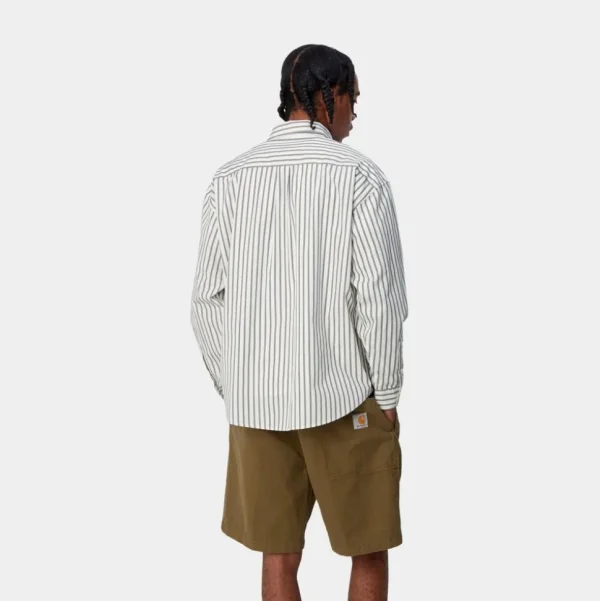 Carhartt WIP Ligety Stripe Shirt | Voks / Sort Flash Sale